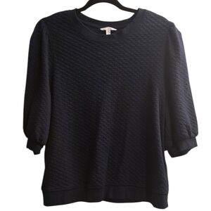 Time and Tru Navy Textured Blouse. Xl